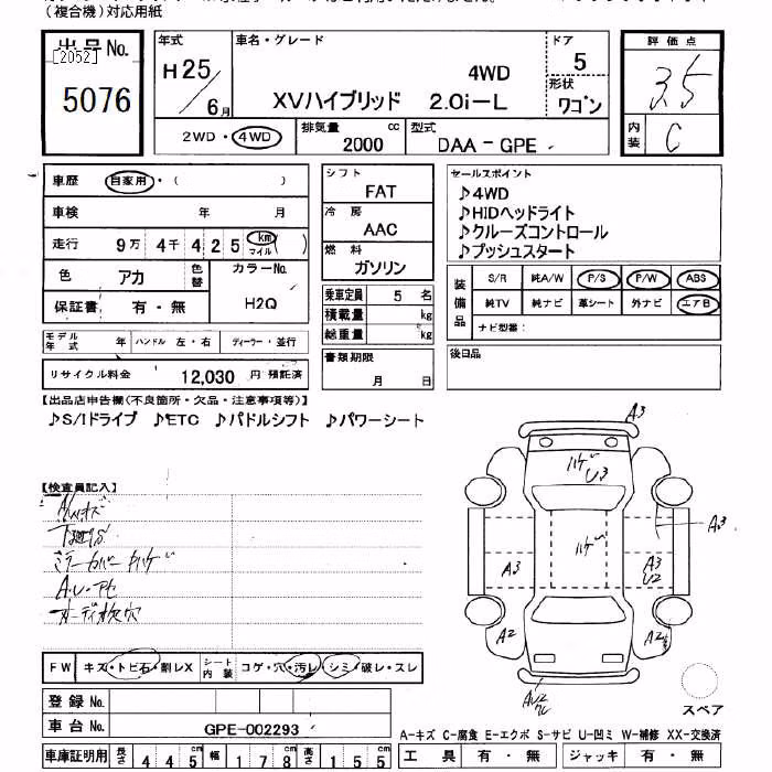 SUBARU XV