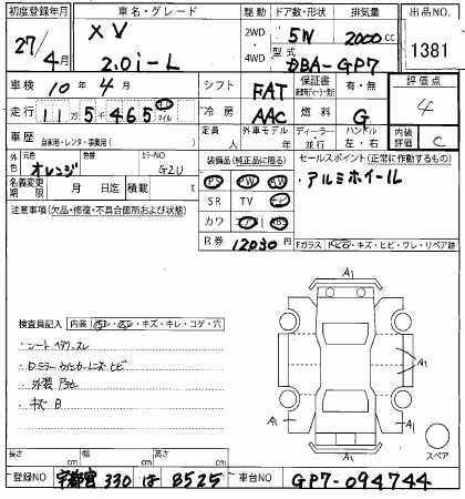 SUBARU XV