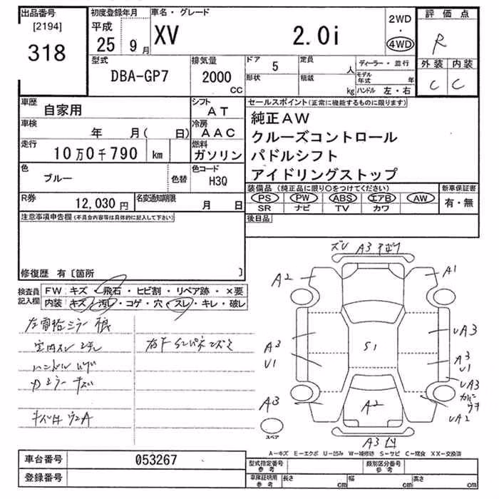 SUBARU XV