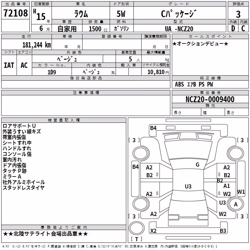TOYOTA RAUM