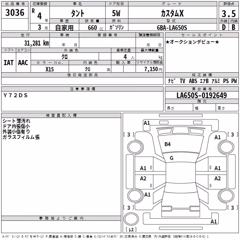DAIHATSU TANTO