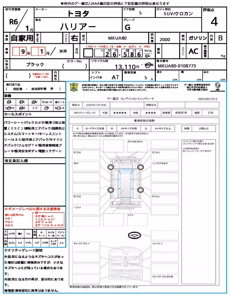 TOYOTA HARRIER