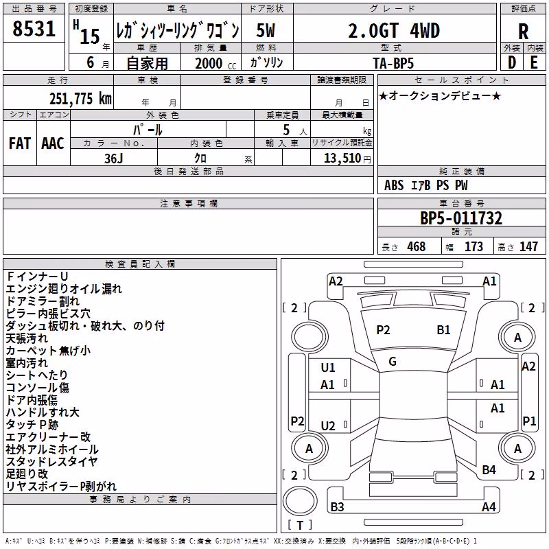 SUBARU LEGACY