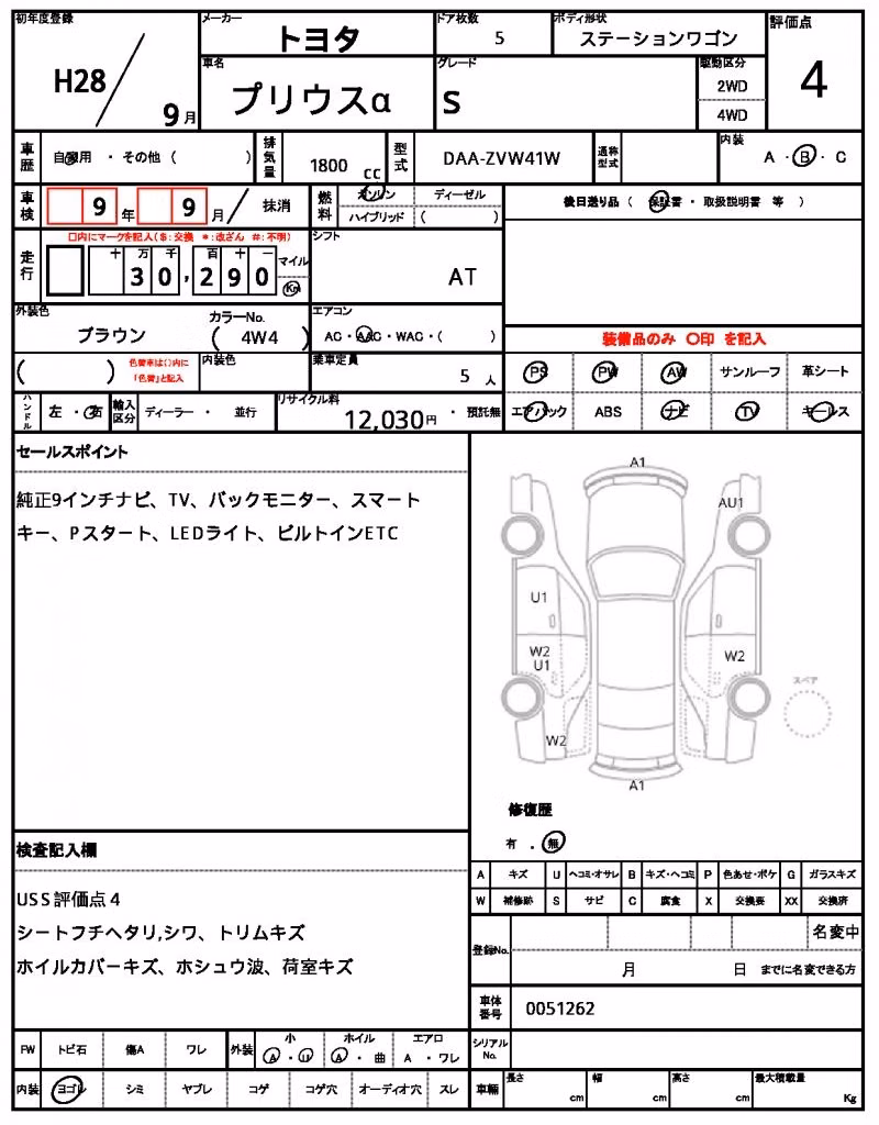 TOYOTA PRIUS ALPHA