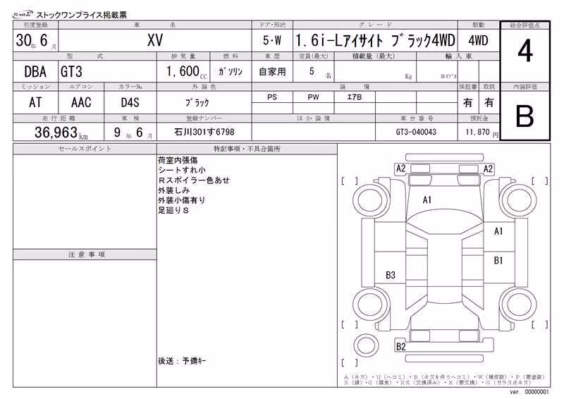 SUBARU XV