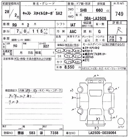 DAIHATSU CAST