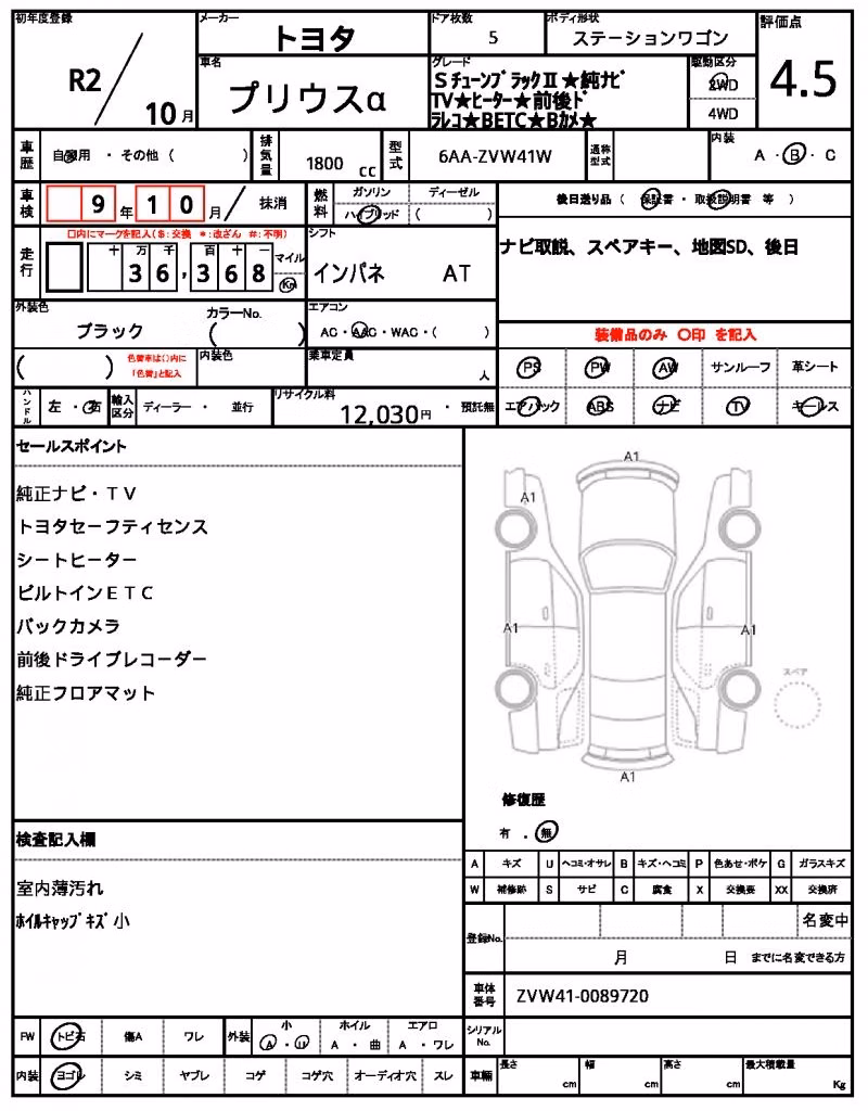 TOYOTA PRIUS ALPHA
