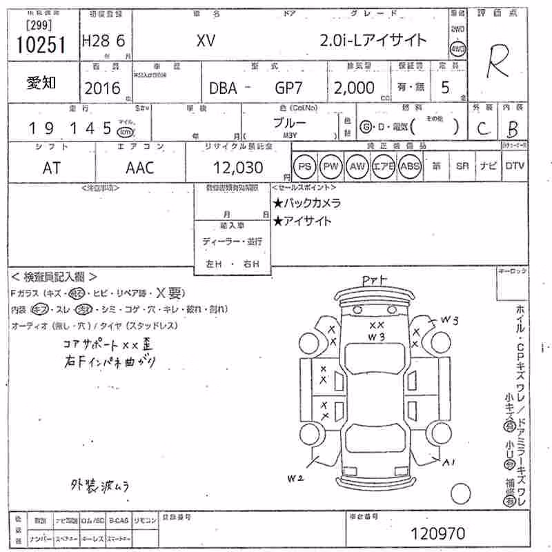 SUBARU XV