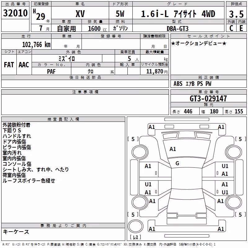 SUBARU XV
