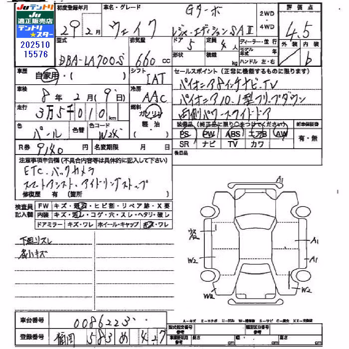 DAIHATSU WAKE