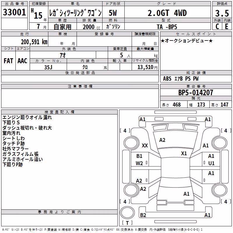 SUBARU LEGACY