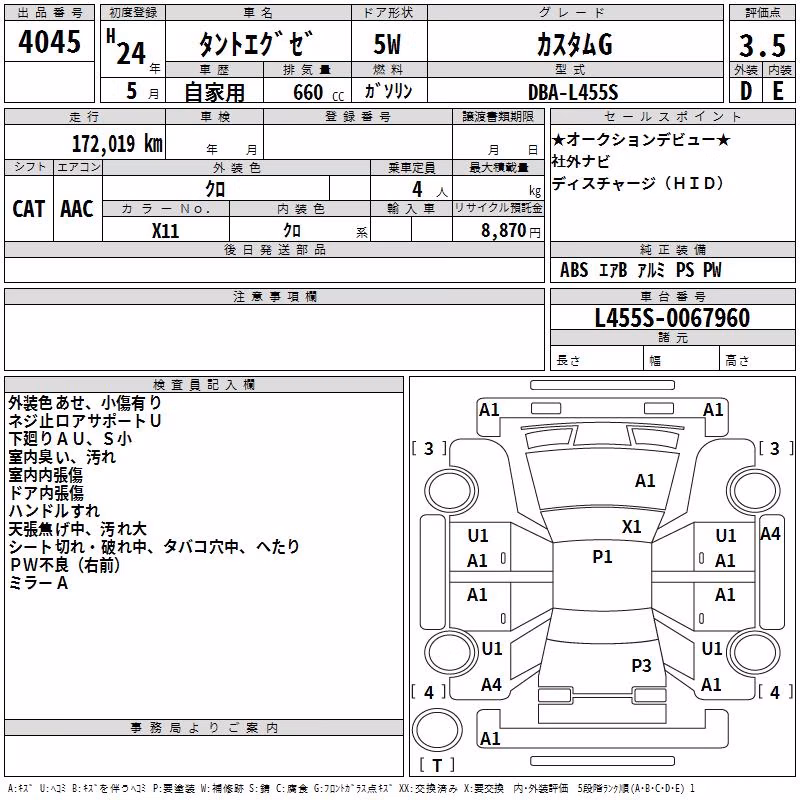 DAIHATSU TANTO EXE