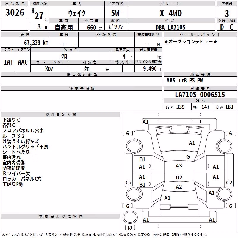DAIHATSU WAKE