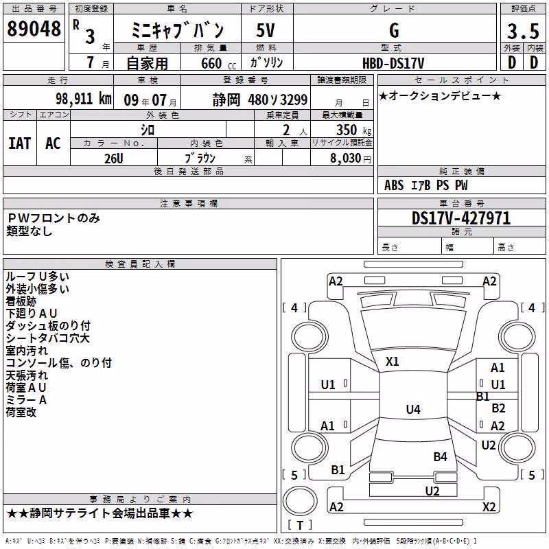 MITSUBISHI MINICAB