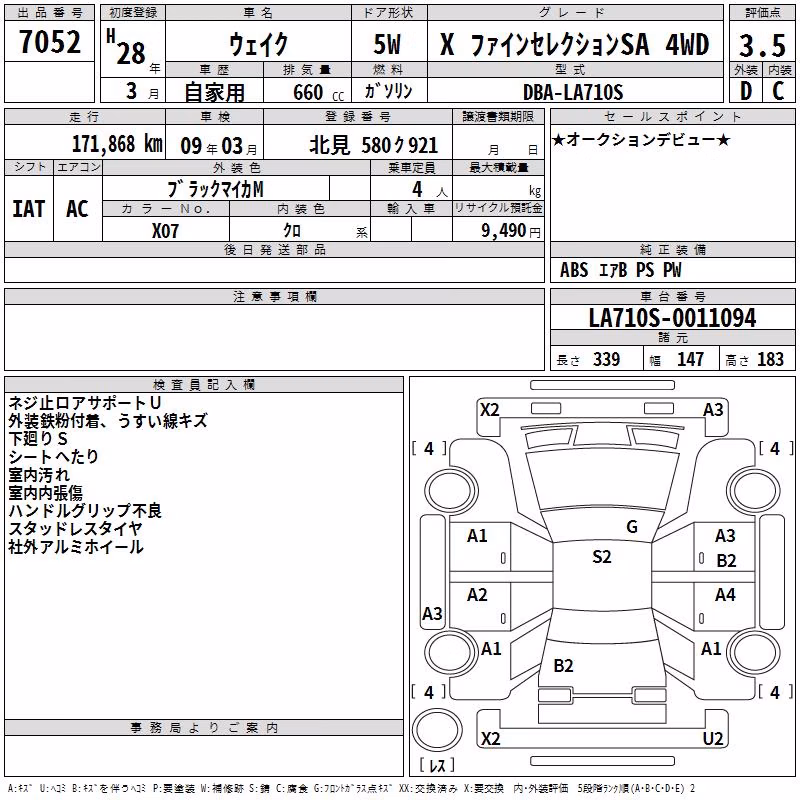 DAIHATSU WAKE