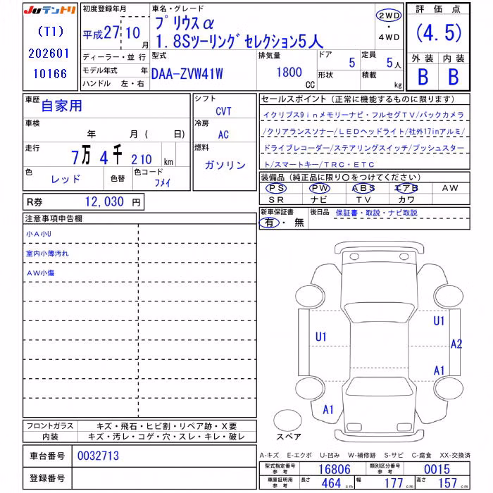 TOYOTA PRIUS ALPHA