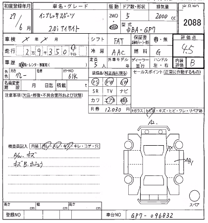 SUBARU XV