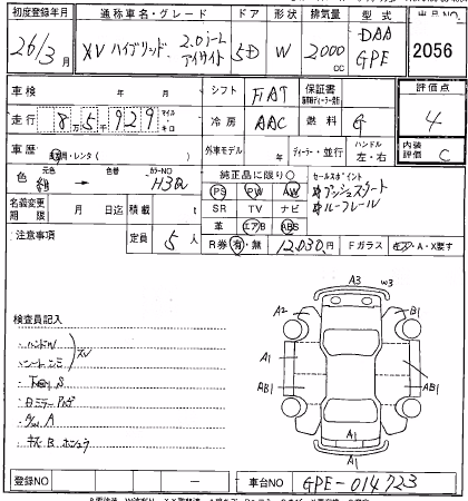 SUBARU XV