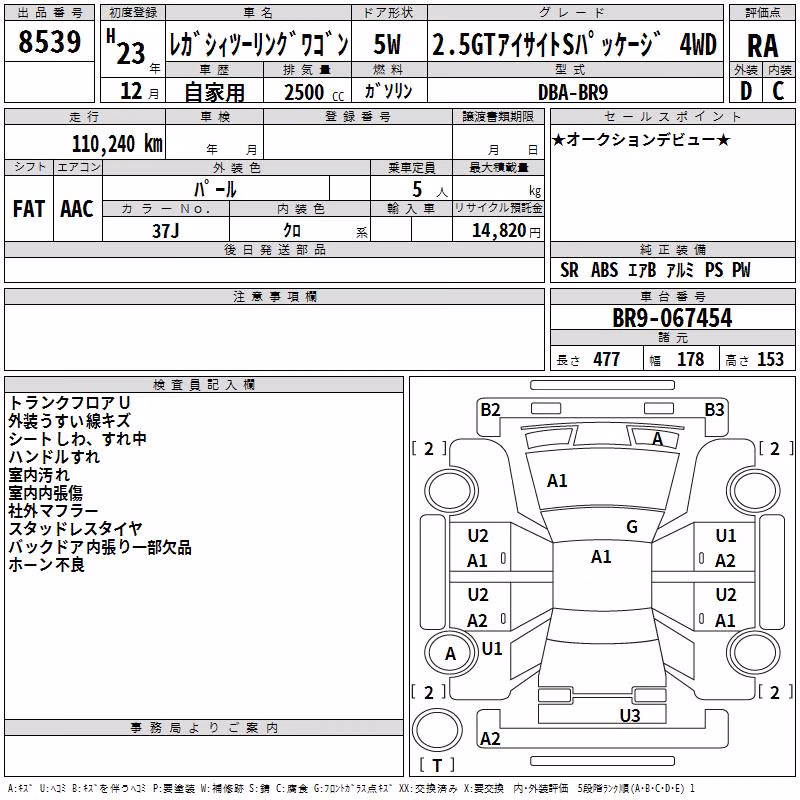 SUBARU LEGACY