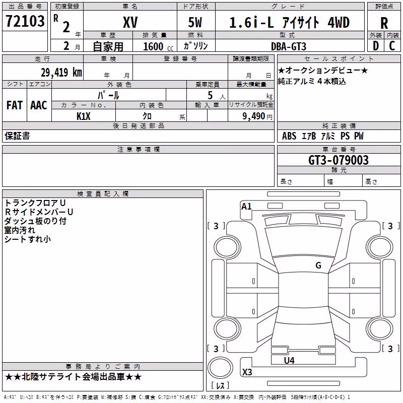 SUBARU XV