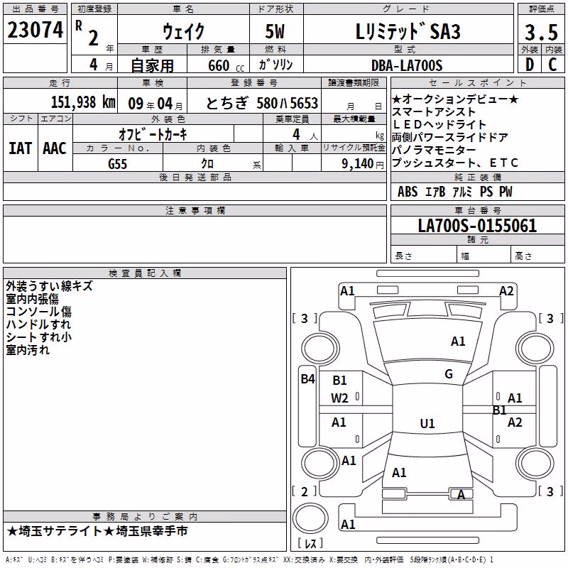 DAIHATSU WAKE