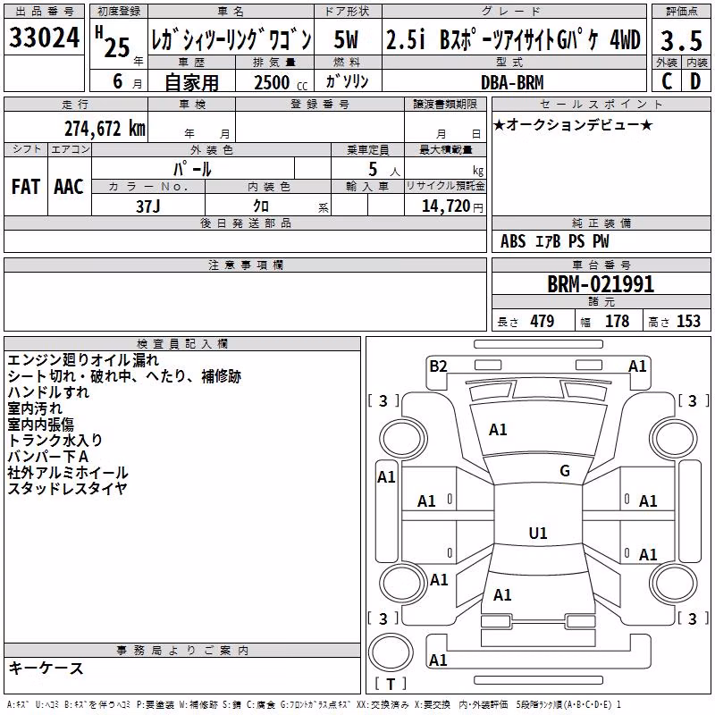 SUBARU LEGACY