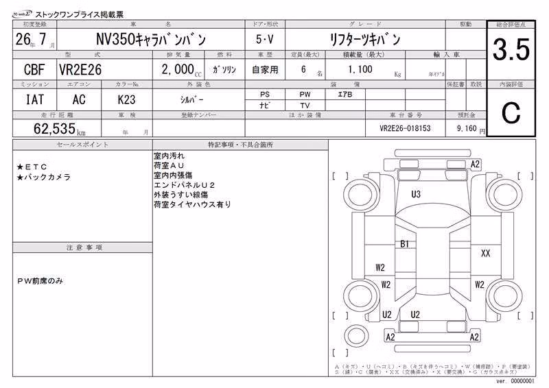 NISSAN NV350 CARAVAN
