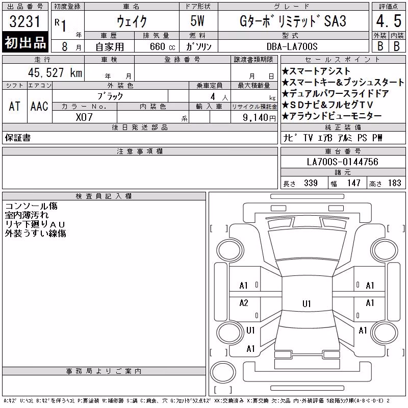 DAIHATSU WAKE