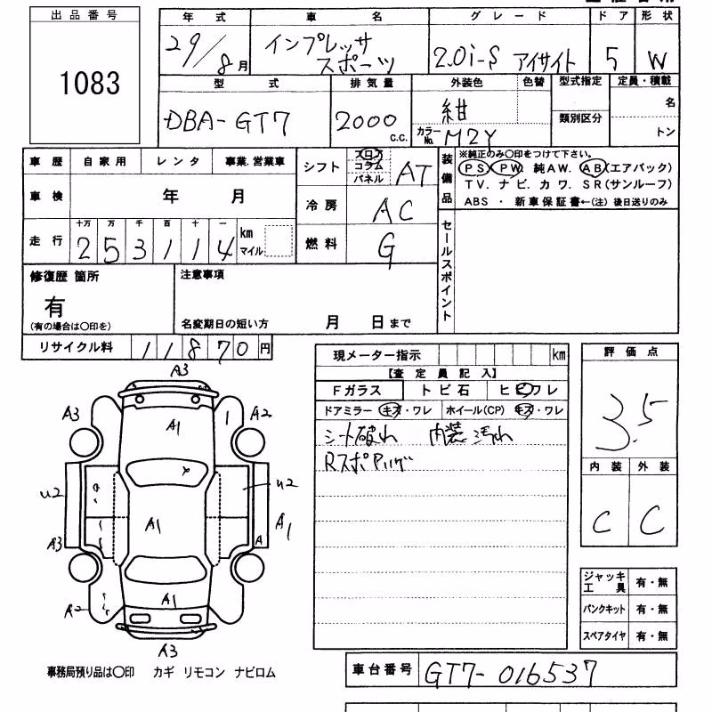 SUBARU XV