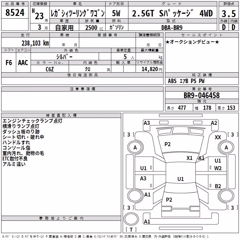 SUBARU LEGACY