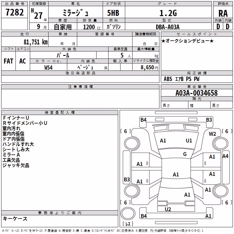 MITSUBISHI MIRAGE