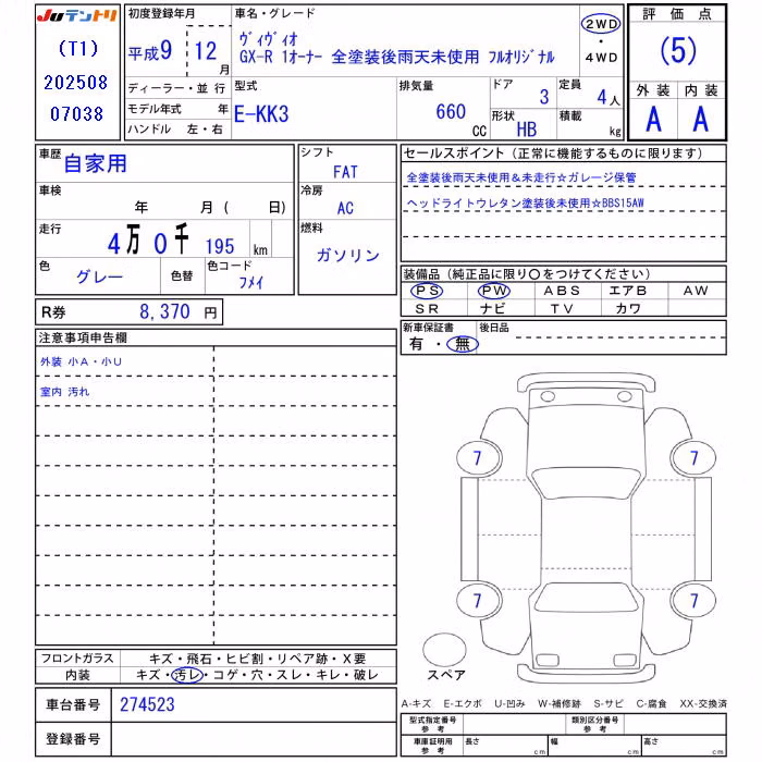SUBARU VIVIO