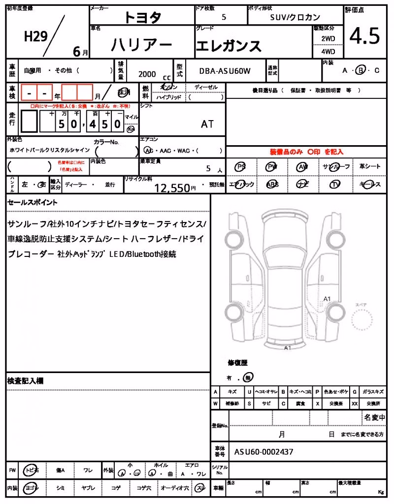 TOYOTA HARRIER