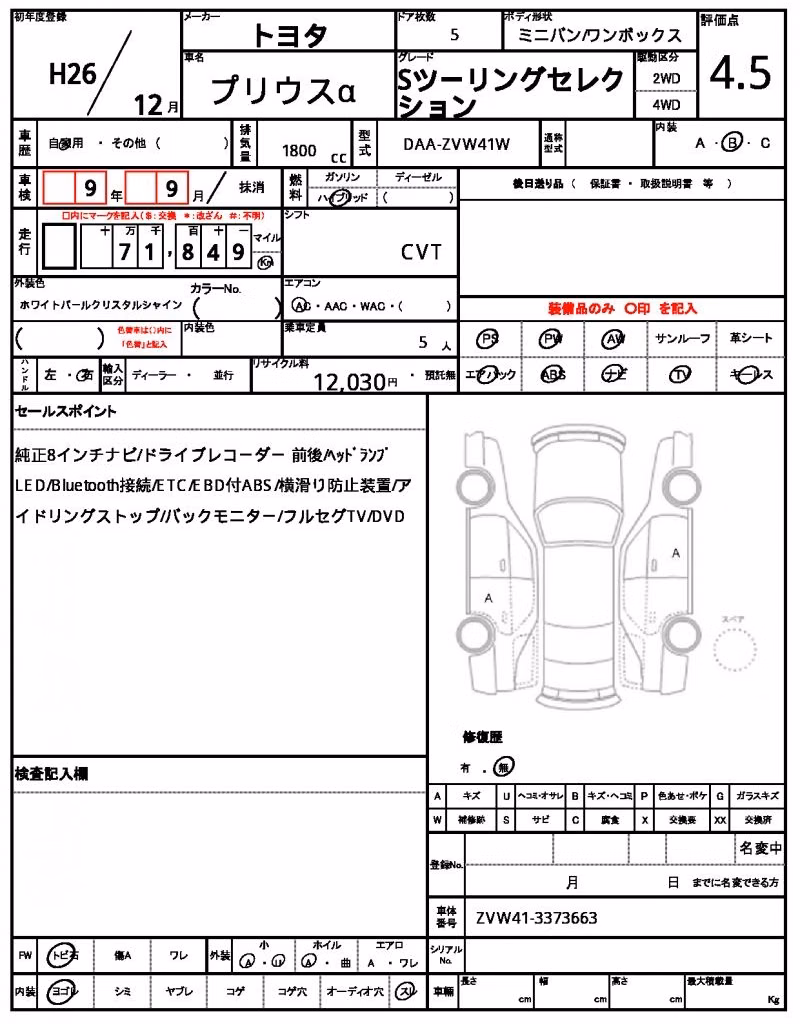 TOYOTA PRIUS ALPHA