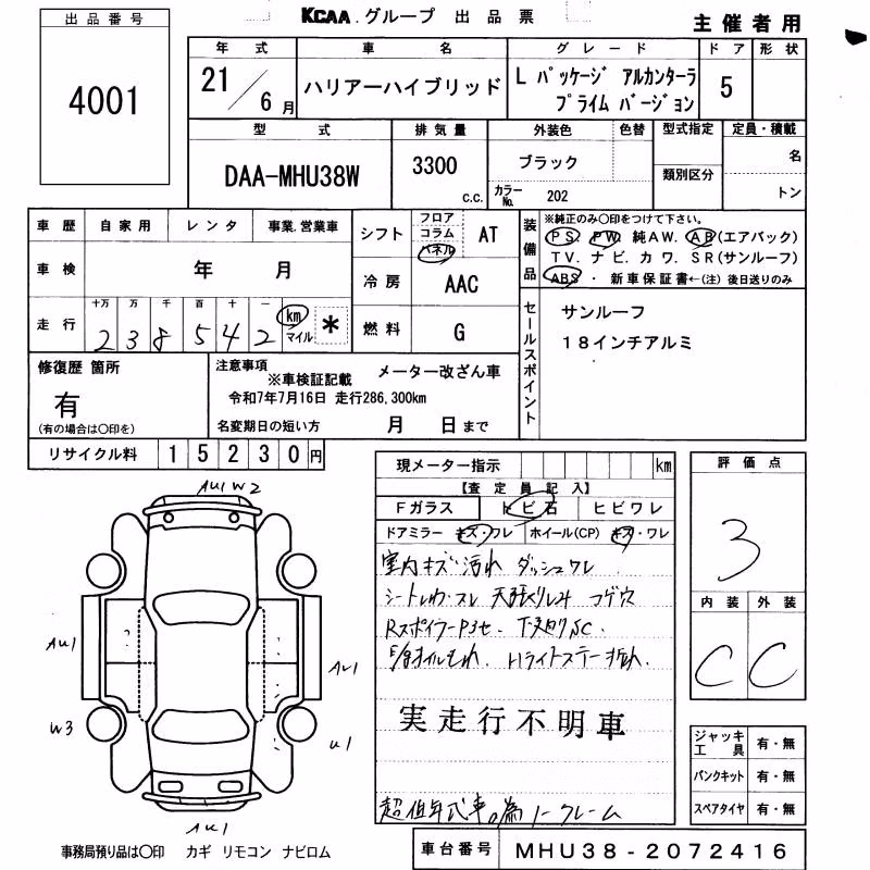 TOYOTA HARRIER