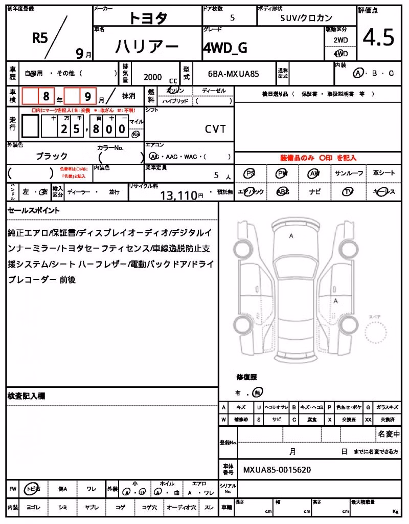 TOYOTA HARRIER