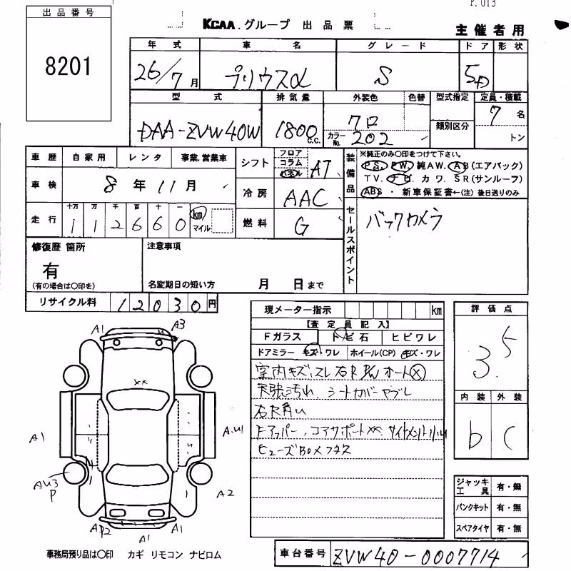 TOYOTA PRIUS ALPHA