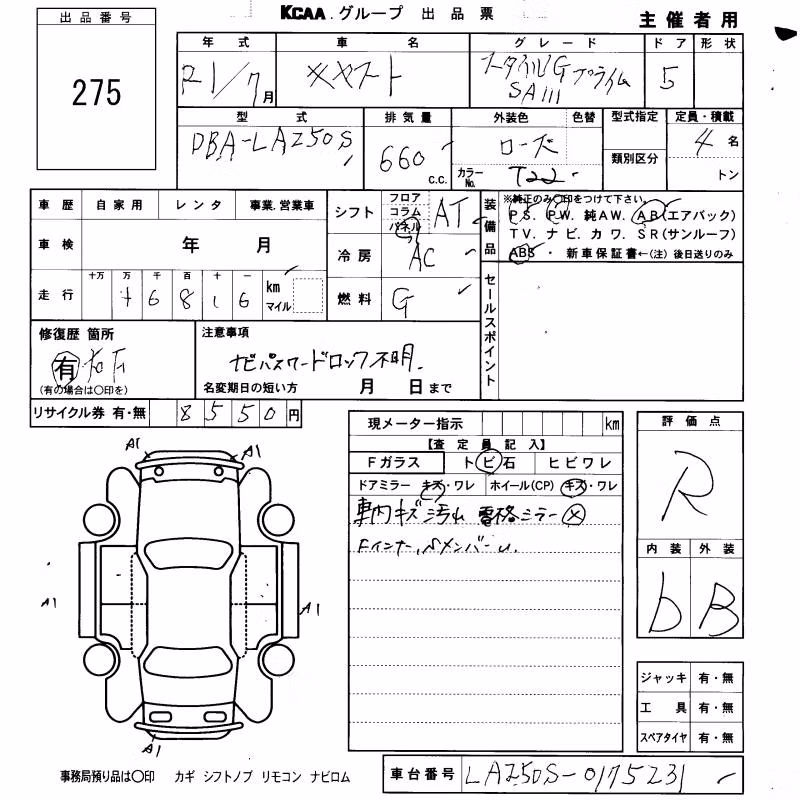 DAIHATSU CAST
