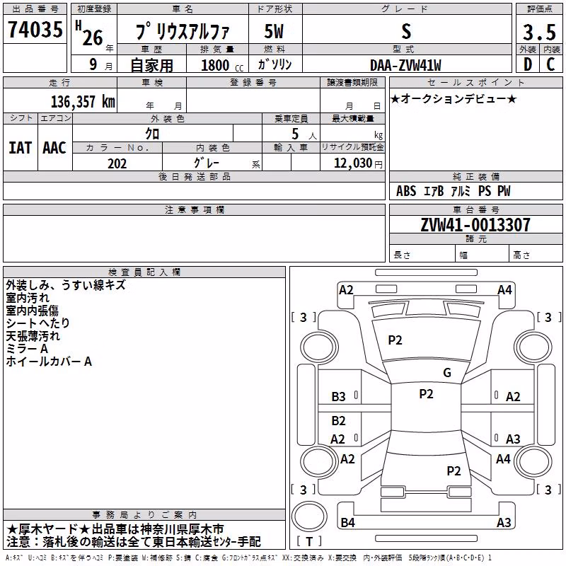 TOYOTA PRIUS ALPHA