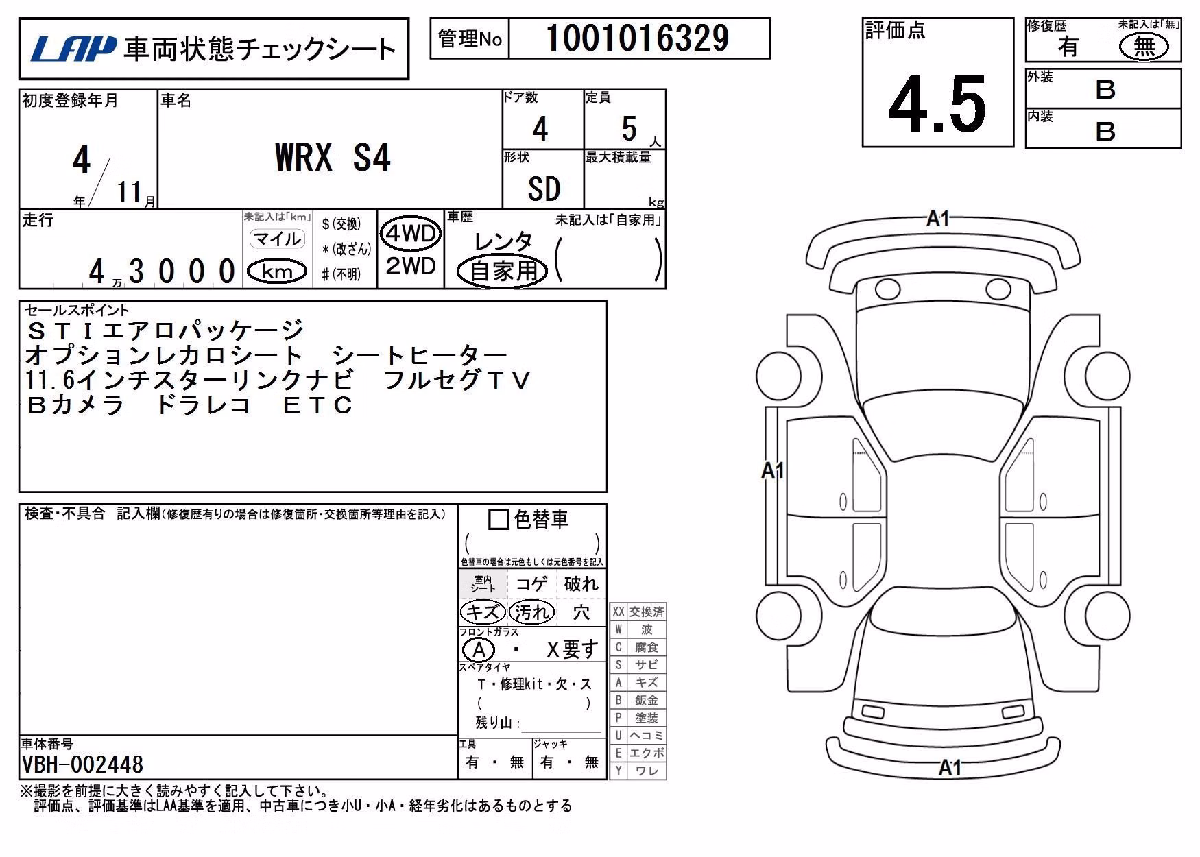 SUBARU IMPREZA WRX