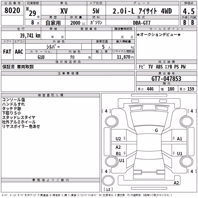 SUBARU XV