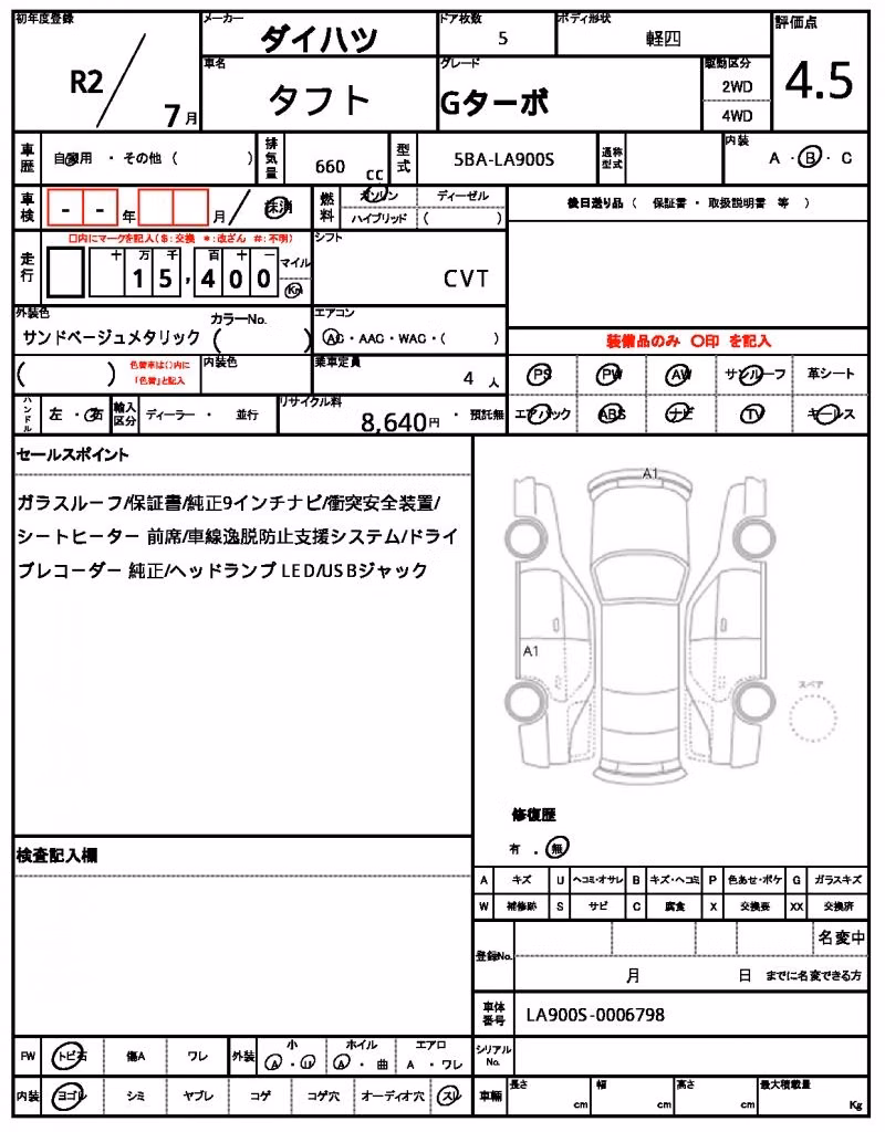 DAIHATSU TAFT