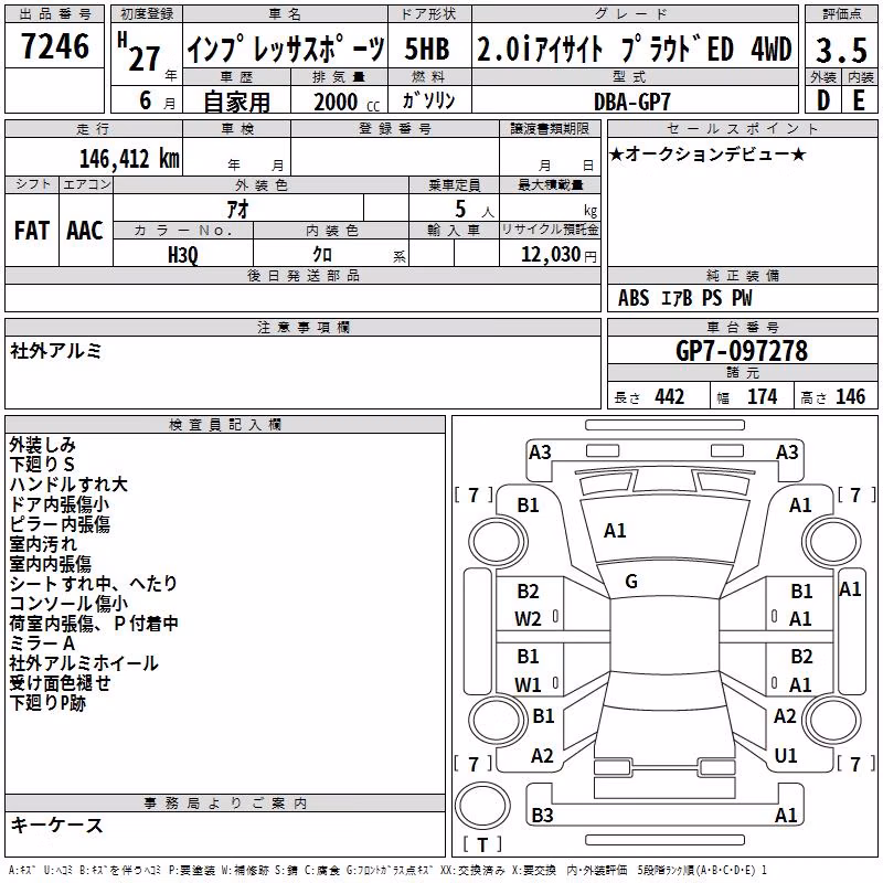 SUBARU XV