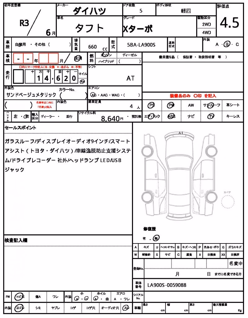 DAIHATSU TAFT