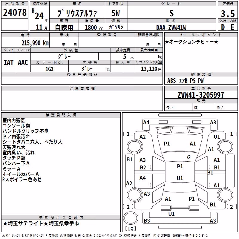 TOYOTA PRIUS ALPHA