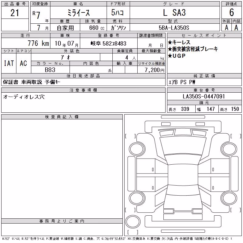 DAIHATSU MIRA E:S