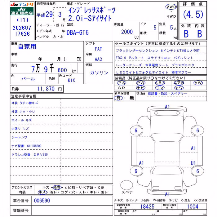 SUBARU IMPREZA