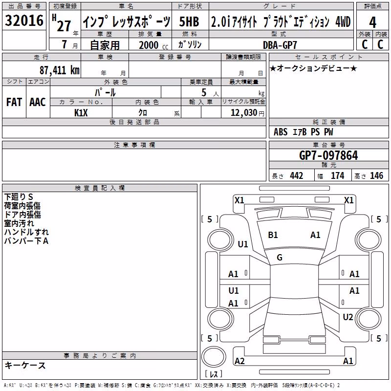 SUBARU XV