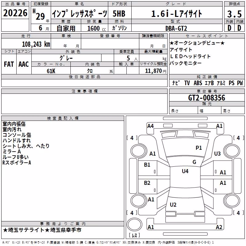SUBARU IMPREZA