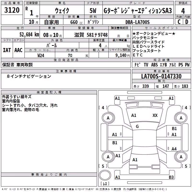 DAIHATSU WAKE
